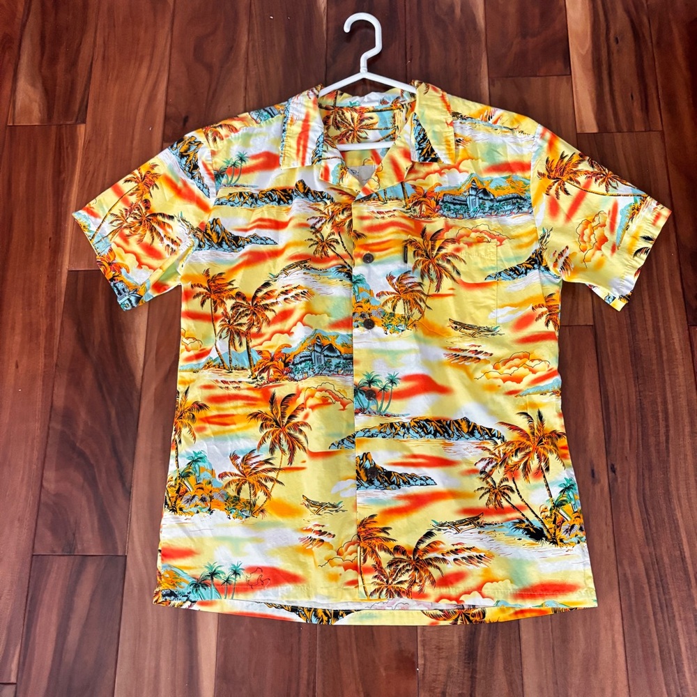 Mens Palmwave Hawaiian Shirt, size XL